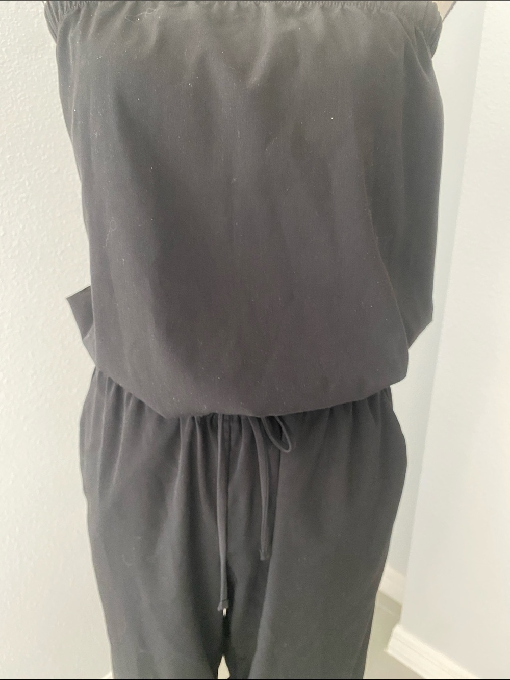 EXPRESS Women Summer Casual Black Strapless Jumpsuit | M - Picture 5 of 13